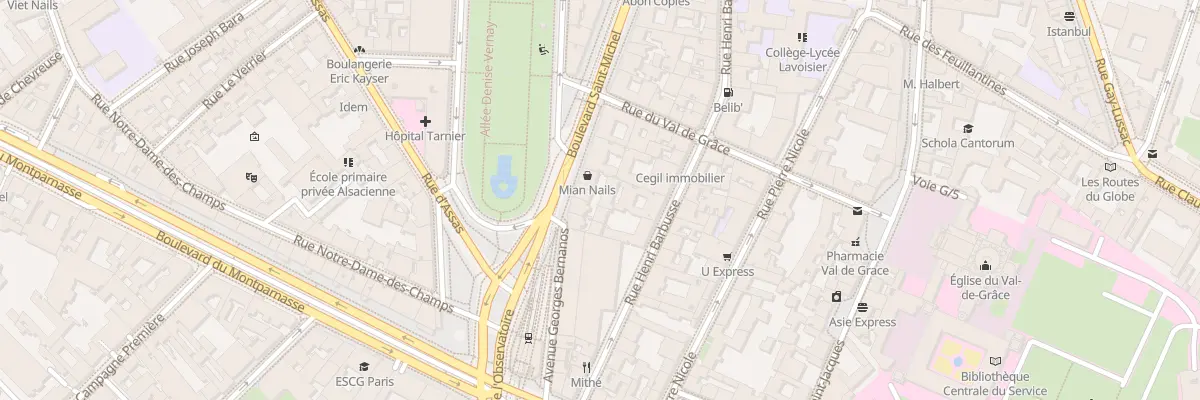 Plan du 145 Bd Saint-Michel à Paris 5e Arrondissement