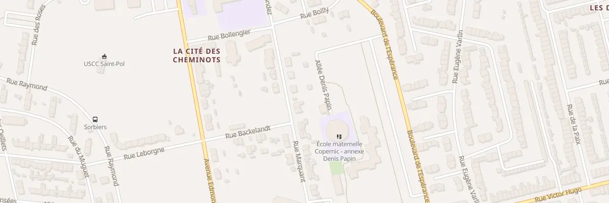 Plan du 36 Rue Marquant Saint Pol à Dunkerque