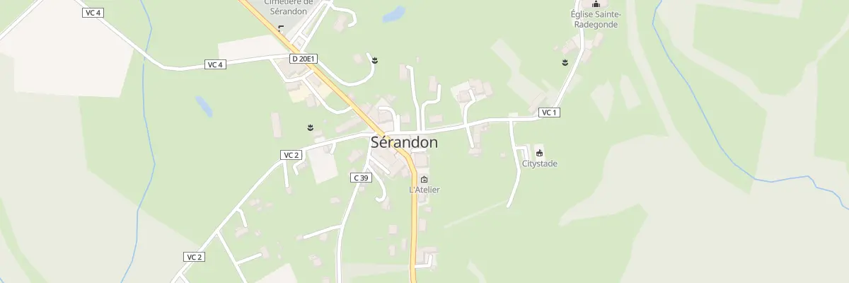 Plan du 5 Pl de la Mairie à Sérandon