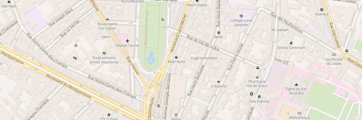 Plan du 143 Bd Saint-Michel à Paris 5e Arrondissement