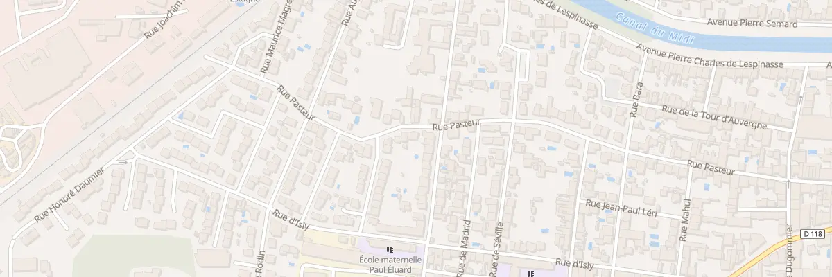Plan du 67 Rue Pasteur à Carcassonne