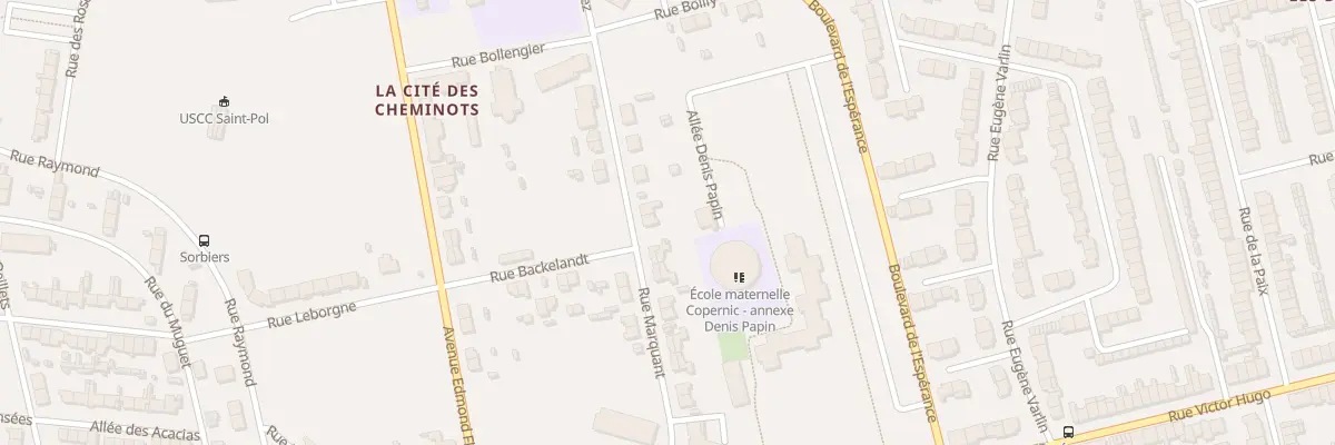 Plan du 34 Rue Marquant Saint Pol à Dunkerque