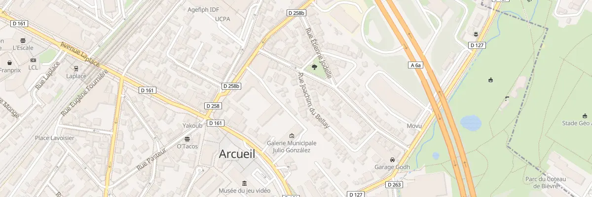Plan du 10 Rue Joachim du Bellay à Arcueil