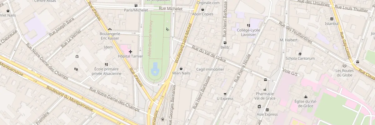 Plan du 141 Bd Saint-Michel à Paris 5e Arrondissement