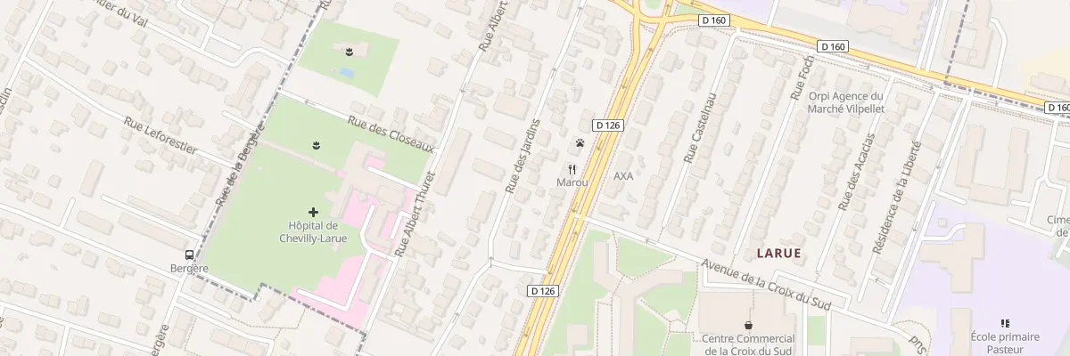 Plan du 25 Rue des Jardins à Chevilly-Larue