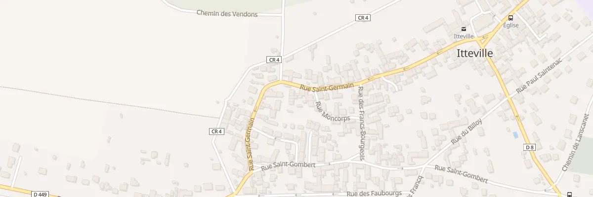 Plan du 14T Rue St Germain à Itteville
