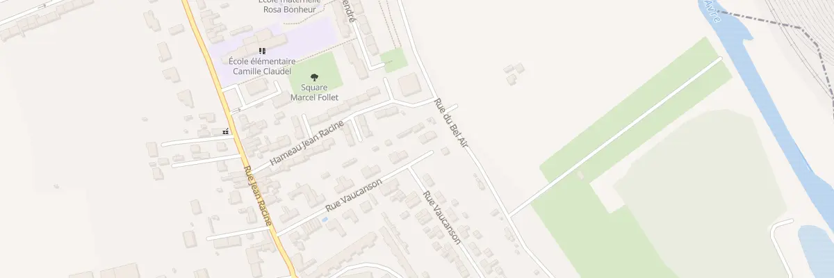 Plan du 21 Rue Vaucanson à Amiens