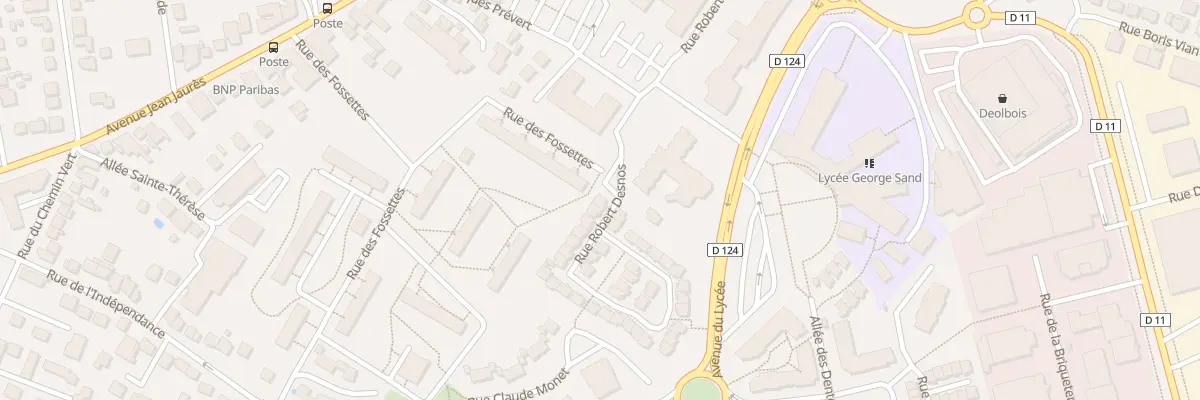 Plan du 2 Rue Robert Desnos à Domont