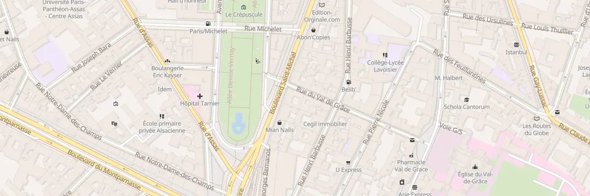 Plan du 139 Bd Saint-Michel à Paris 5e Arrondissement