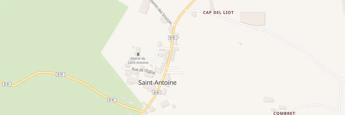 Plan du 5016 Le Bourg à Saint-Antoine