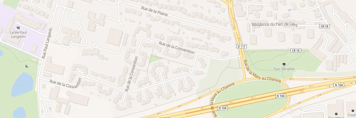 Plan du 77 Rue de la Convention à Sainte-Geneviève-des-Bois