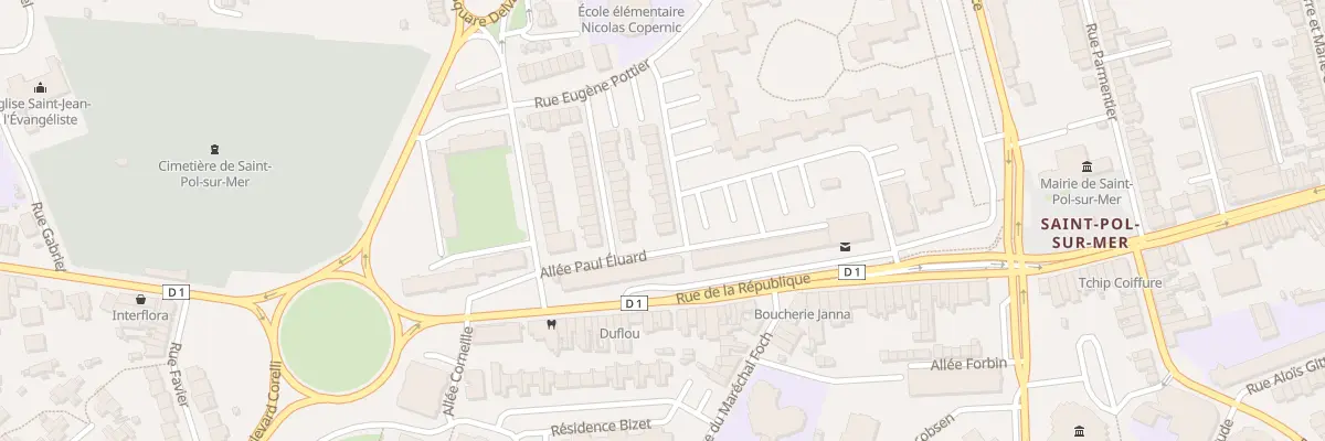 Plan du 3 Rue Jules Valles Saint Pol à Dunkerque