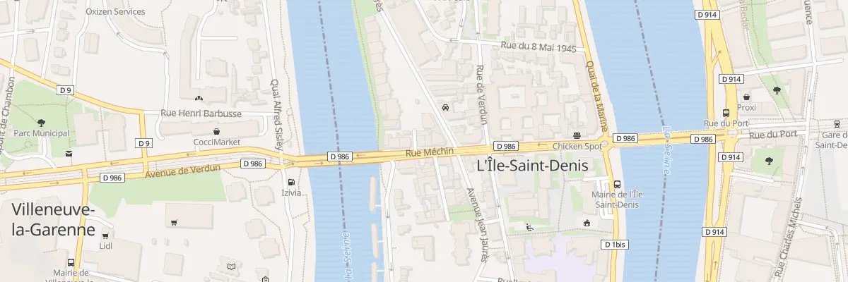 Plan du 18B Rue Méchin à L’Île-Saint-Denis