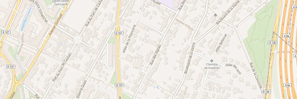 Plan du 68 Rue des Vignes à Cachan