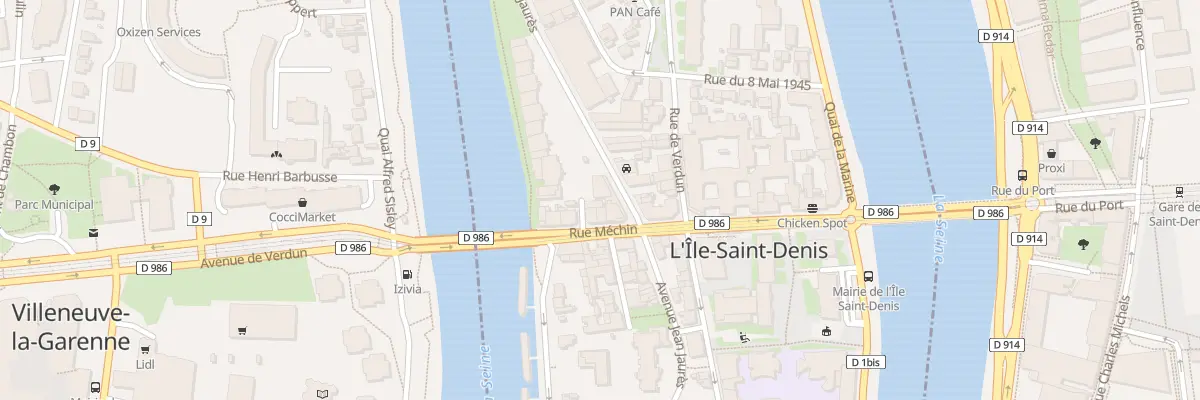 Plan du 43B Av Jean Jaurès à L’Île-Saint-Denis