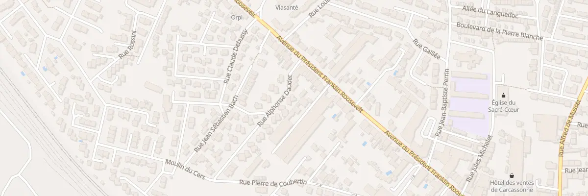 Plan du 34 Rue Alphonse Daudet à Carcassonne