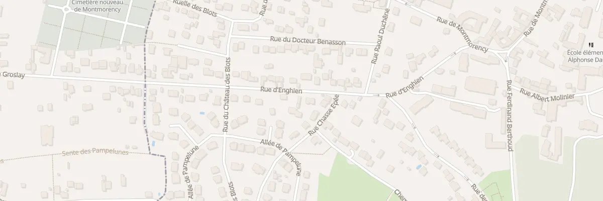 Plan du 23 Rue d’Enghien à Groslay
