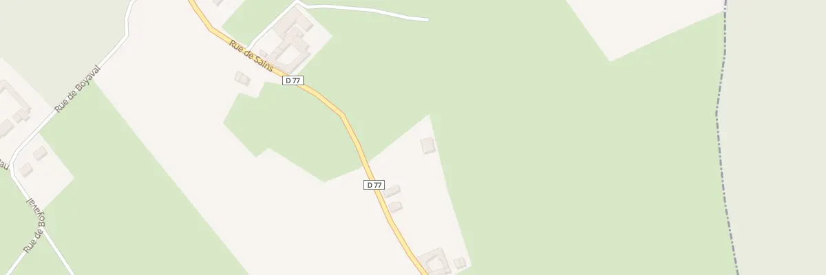 Plan du 6 Rue de Sains à Fiefs
