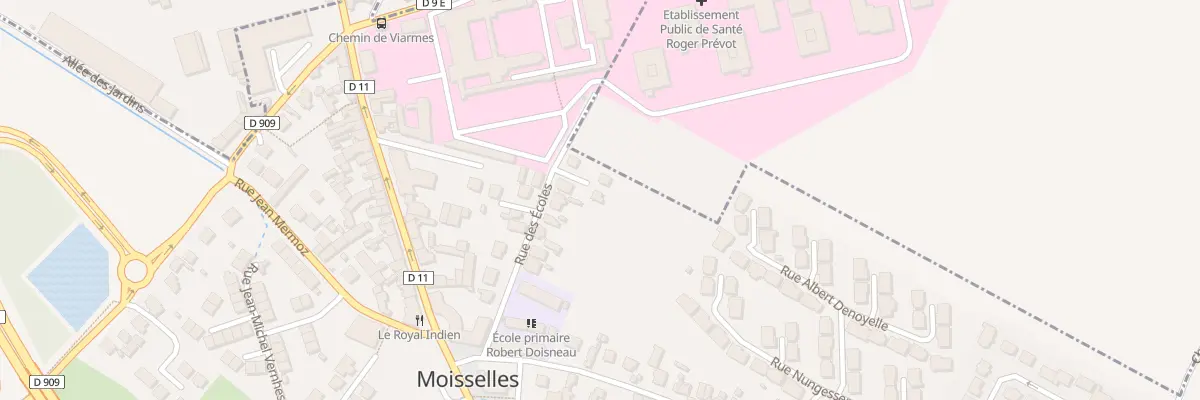 Plan du 16 Rue des Écoles à Moisselles