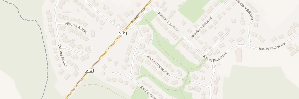Plan du 1 All des Marronniers à Racquinghem