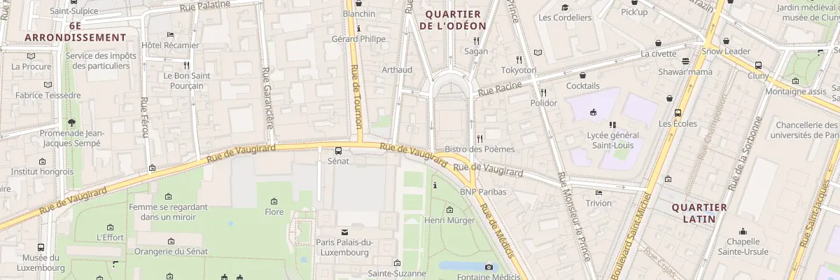 Plan du 4 Rue Rotrou à Paris 6e Arrondissement