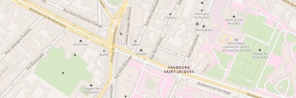 Plan du 92 Bd de Port-Royal à Paris 5e Arrondissement