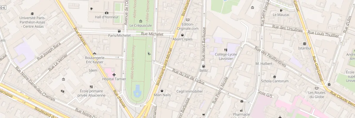 Plan du 135 Bd Saint-Michel à Paris 5e Arrondissement