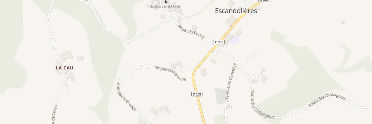 Plan du 5118 Escandolieres à Escandolières