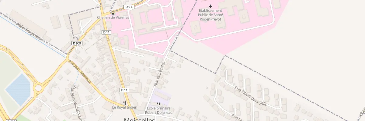 Plan du 18 Rue des Écoles à Moisselles