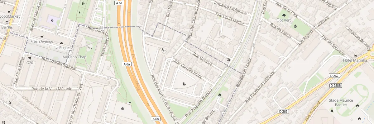 Plan du 36 Rue Camille Blanc à Arcueil