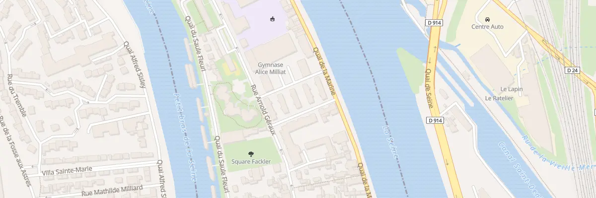 Plan du 24 Quai de la Marine à L’Île-Saint-Denis