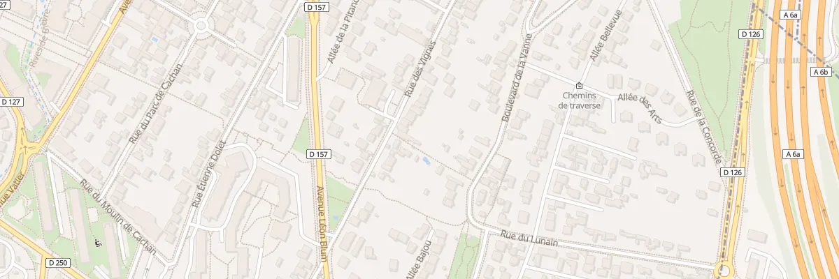 Plan du 129 Rue des Vignes à Cachan