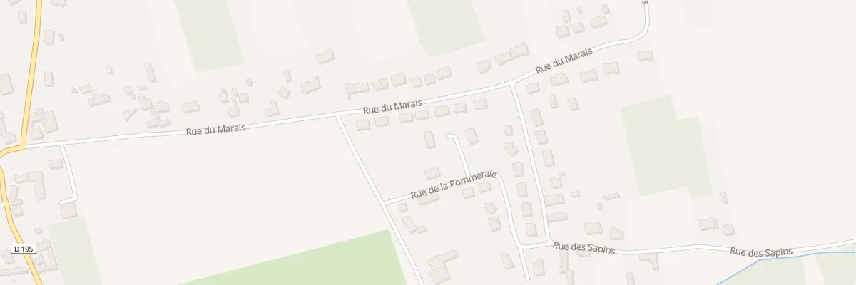 Plan du 135 Rue de la Pommeraie à Quiestède