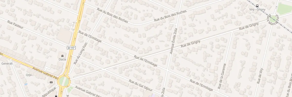 Plan du 23 Rue de Grigny à Sainte-Geneviève-des-Bois