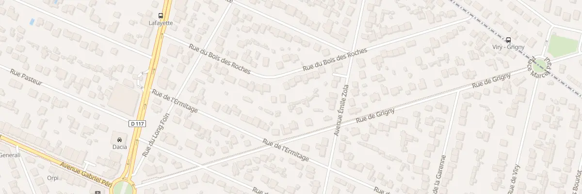 Plan du 28 Rue du Bois des Roches à Sainte-Geneviève-des-Bois