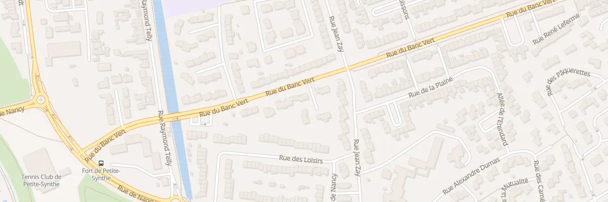 Plan du 1987 Rue du Banc Vert à Dunkerque
