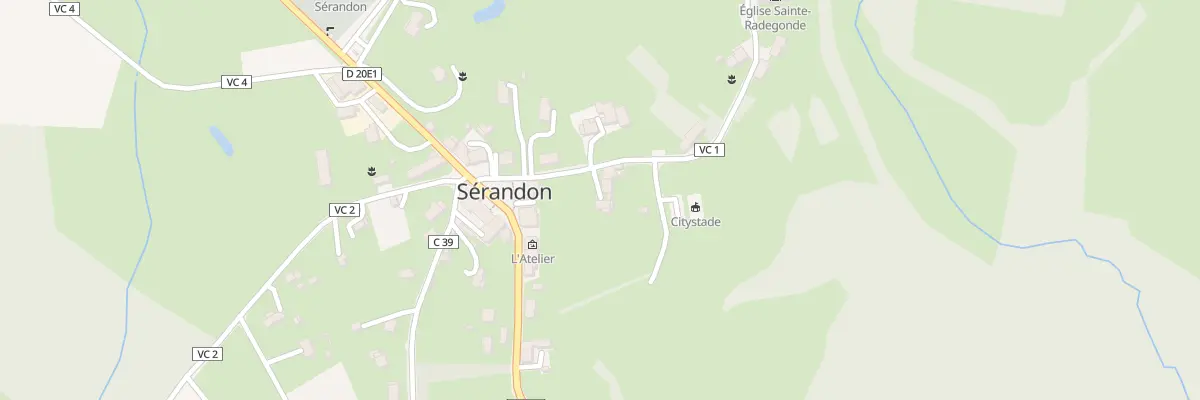 Plan du 8 Rte de l’Eglise à Sérandon