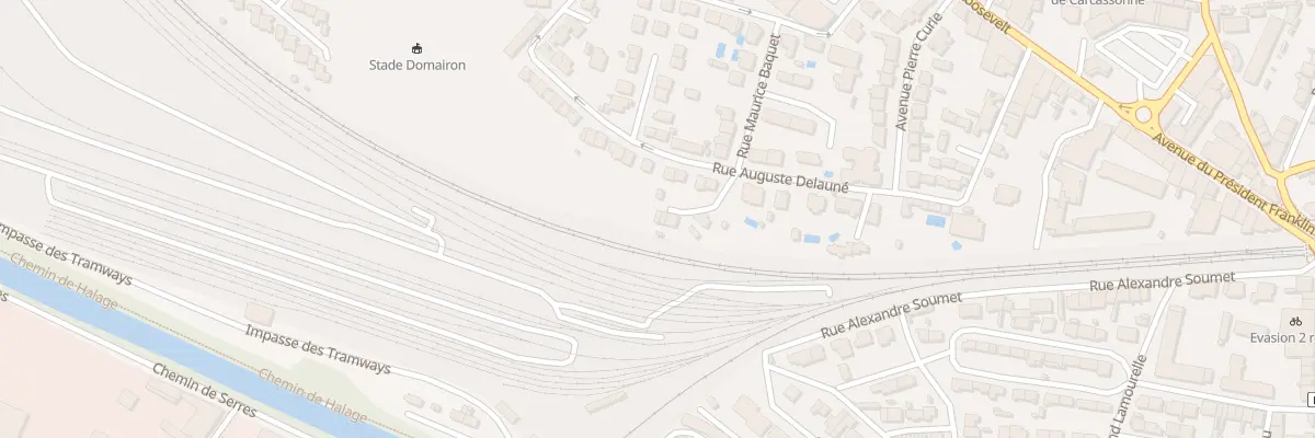 Plan du 13B Rue Auguste Delauné à Carcassonne