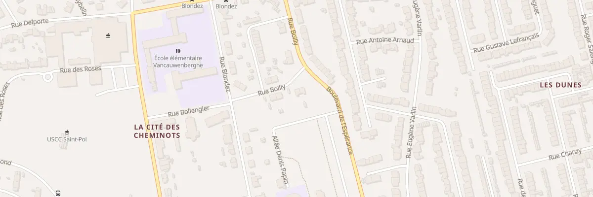 Plan du 10 Rue Boilly Saint Pol à Dunkerque