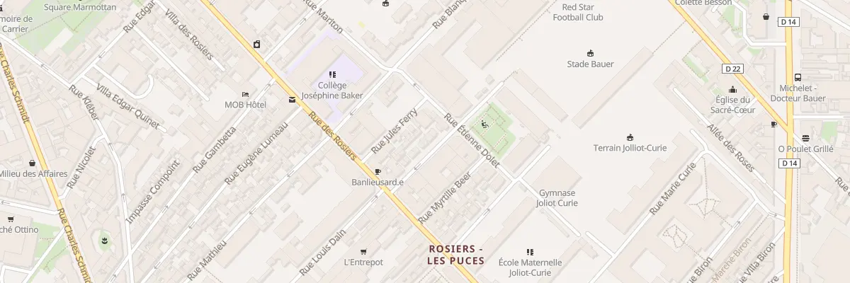 Plan du 10 Rue Charles Garnier à Saint-Ouen-sur-Seine