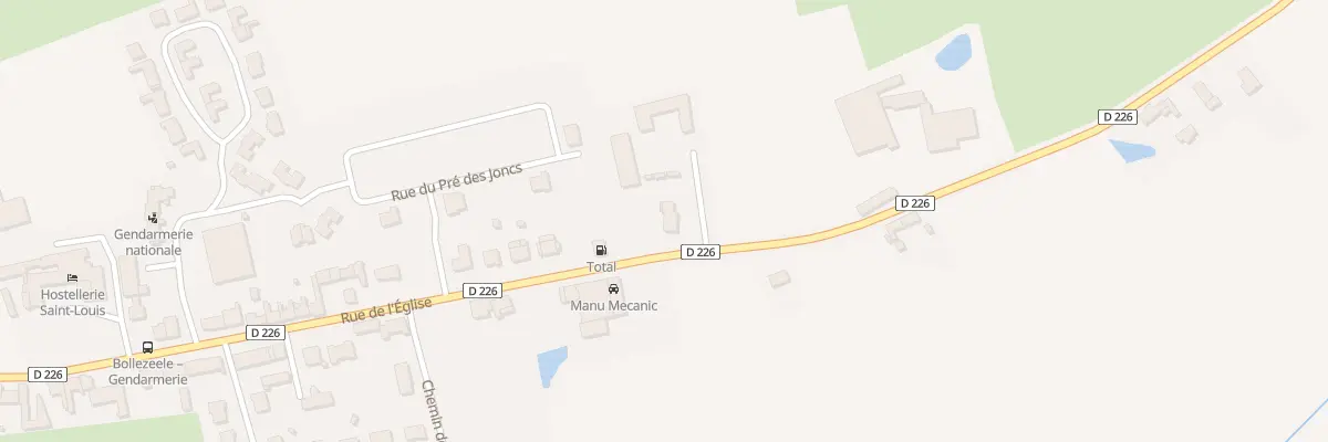 Plan du 89 Rue de l’Eglise à Bollezeele