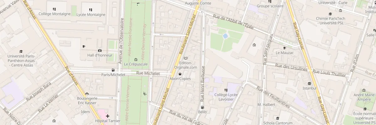 Plan du 123 Bd Saint-Michel à Paris 5e Arrondissement