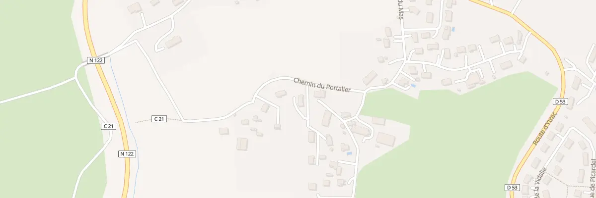 Plan du 1 Imp du Pouzadou à Sansac-de-Marmiesse