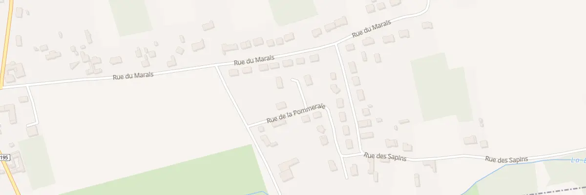 Plan du 71 Rue de la Pommeraie à Quiestède
