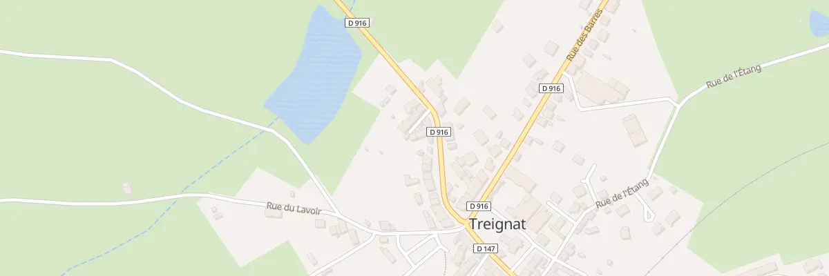 Plan du 5054 Le Bourg à Treignat