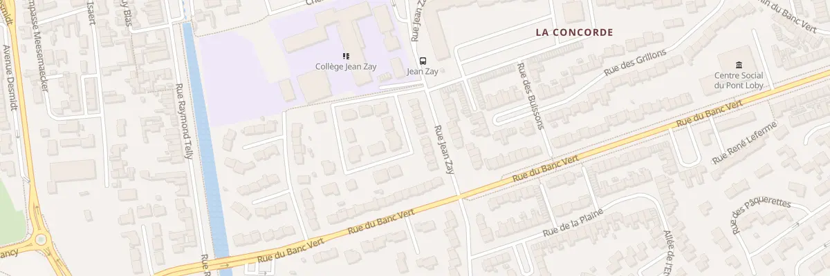 Plan du 90 Rue Jean Zay à Dunkerque