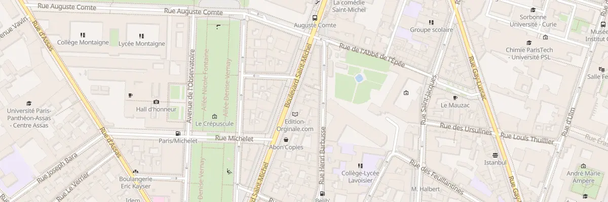Plan du 119 Bd Saint-Michel à Paris 5e Arrondissement
