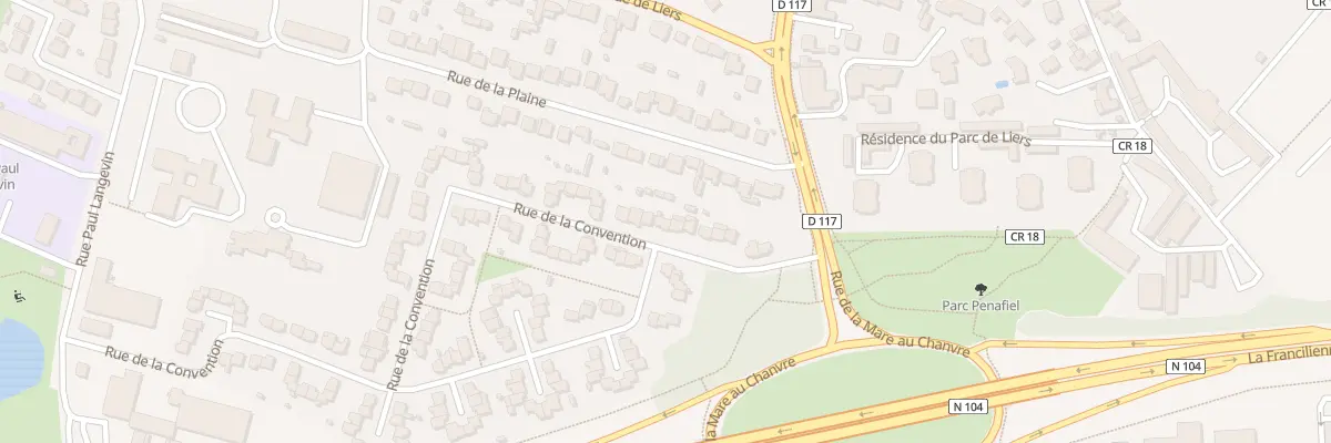 Plan du 116 Rue de la Convention à Sainte-Geneviève-des-Bois