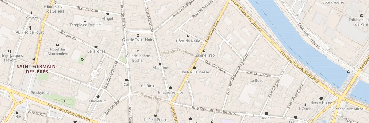 Plan du 34 Rue Dauphine à Paris 6e Arrondissement