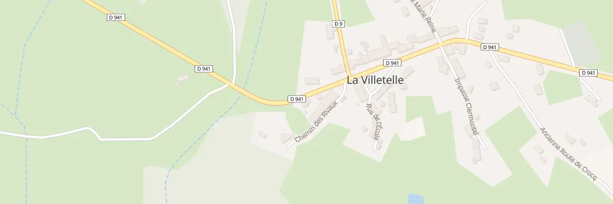 Plan du 9 Rte d’Aubusson à La Villetelle